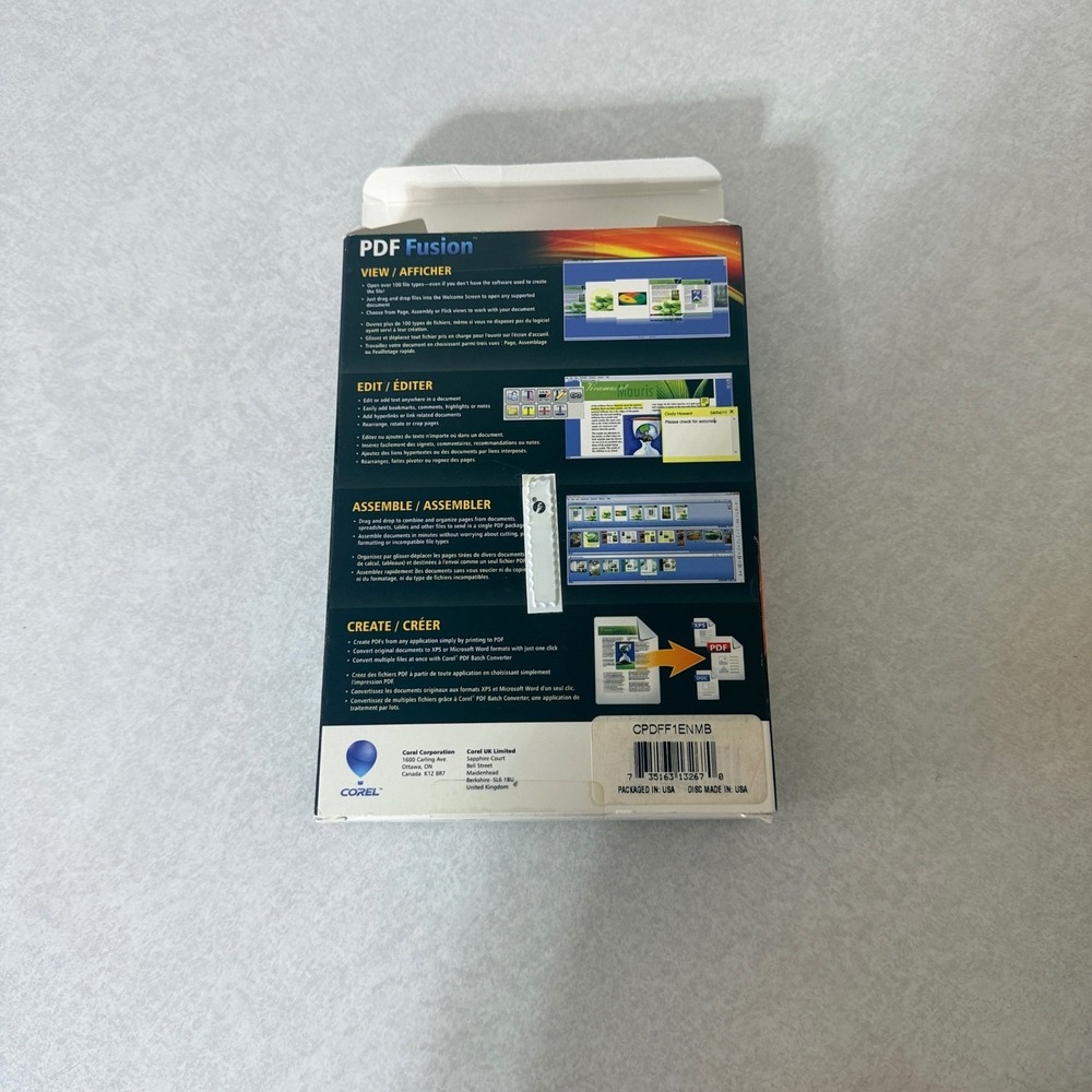 Corel PDF Fusion Software Disc View Edit Assemble Create PDF DOC - Picture 3 of 4